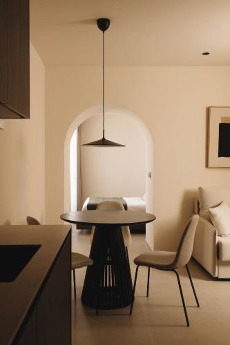 Ruang duduk di RD Apartment Collection
