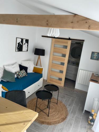 Et sittehjørne på Studio charmant