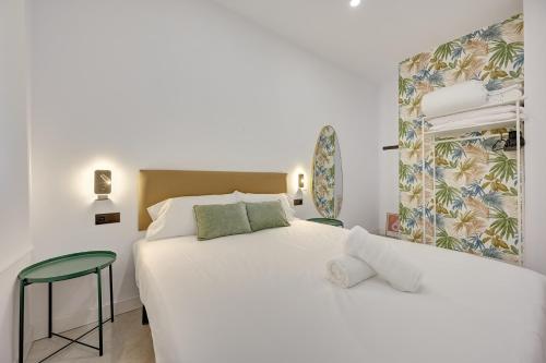 Katil atau katil-katil dalam bilik di Apartamentos MYE by Clabao