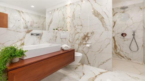 Et badeværelse på Villa Istria Green by Villas Holiday