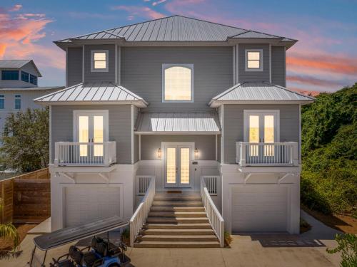 a rendering of a house with a garage at Paradiso Del Mare by Stay on 30A, Gulf View- Private Pool! in Inlet Beach
