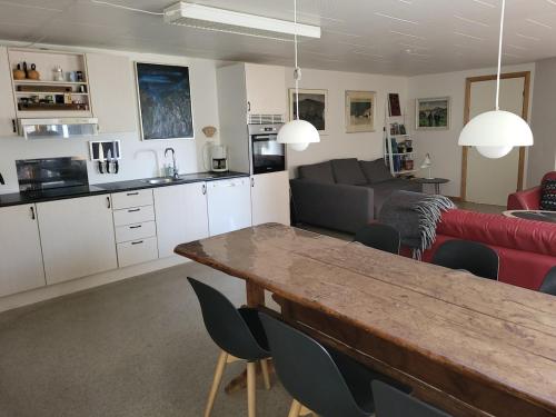 Η κουζίνα ή μικρή κουζίνα στο Nice and cheap apartment, Torshavn
