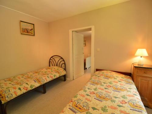 Una cama o camas en una habitación de Family Villa in Ferrières