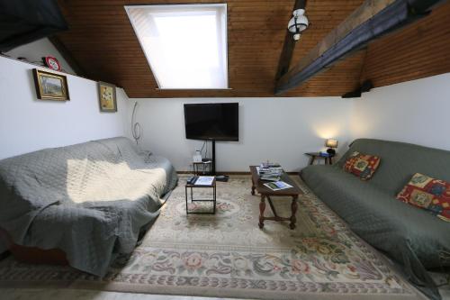 TV a/nebo společenská místnost v ubytování Mon "Chateau" FRAUSSIE