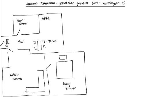 a floor plan of a bathroom with diagrams at Apartment Romanshorn Von Swisspartments in Romanshorn