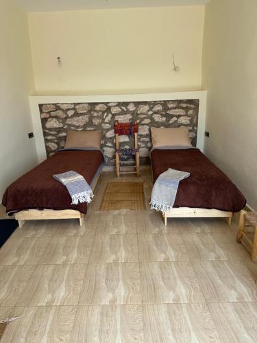 Cama o camas de una habitación en Sidi kaouki Tayoukhte Surf House
