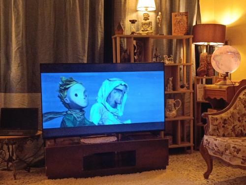TV a/nebo společenská místnost v ubytování Garden Village Home