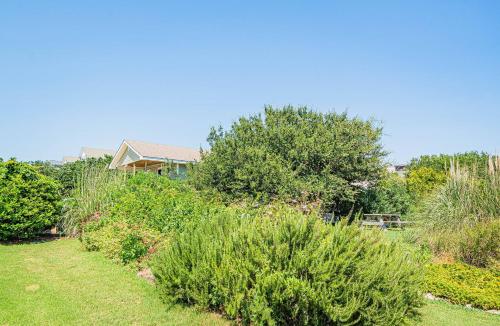 a garden with bushes and trees and a house at Clear Skies - D0363 in Sanderling