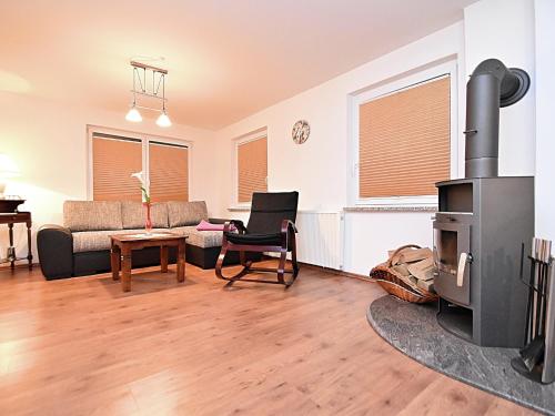 Ruang duduk di Ferienhaus in Blankenburg