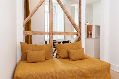 Katil atau katil-katil dalam bilik di Lisbon Cheese & Wine Suites