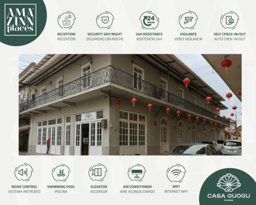 a website design for a chinese restaurant at Casa Guogu by AmazINN Places 1f in Panama City