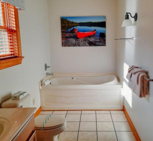 Koupelna v ubytování Wilderness Presidential Resort