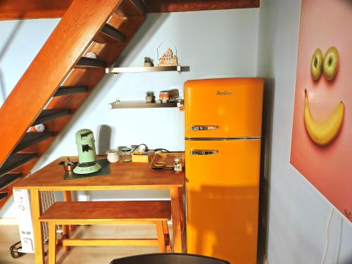 Dapur atau dapur kecil di Haus der Wonne nähe Berzdorfersee -Görlitz