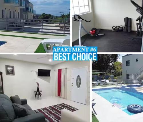 MIRANDO PLACE #6--- BEACH CLUB ACCESS, ,POOL, HOTTUB, GYM,3 LOUNGES, APARTMENT #6-Airport 10 mins