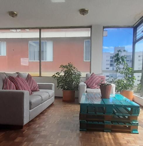 Posezení v ubytování Edificio Foch