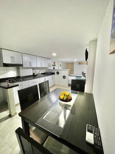 Köök või kööginurk majutusasutuses Apartaestudio en el Rodadero frente al mar