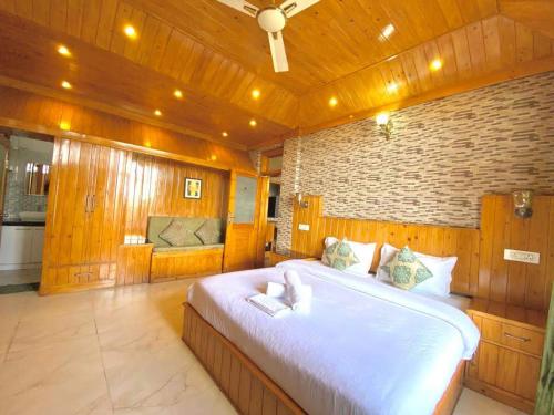 Cama o camas de una habitación en Rustic Villa