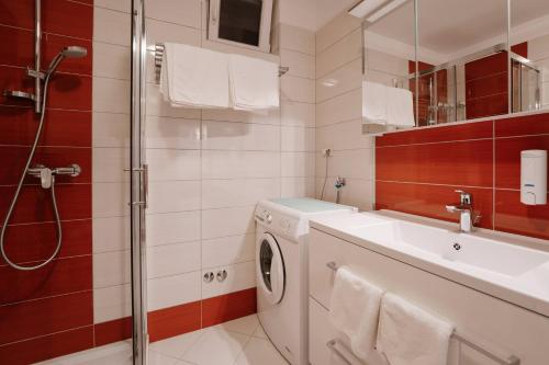 Ένα μπάνιο στο Villa La Vigna Blu