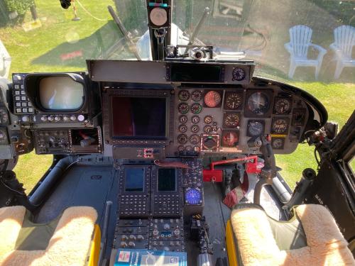 an image of the cockpit of an airplane at Haelarcher Helicopter Glamping in Helston