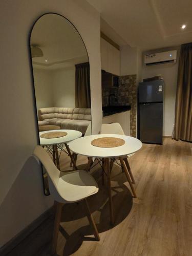 Una cocina o cocineta en Haus