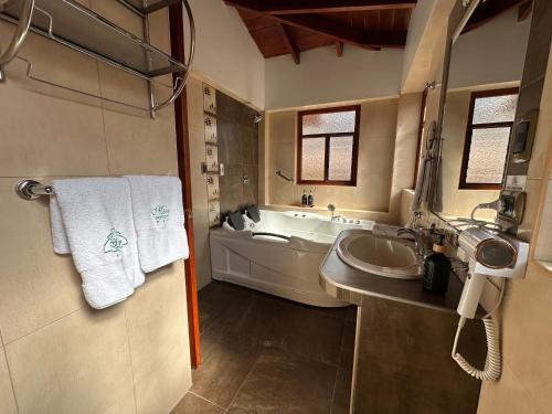 Ένα μπάνιο στο Hotel Mabey Urubamba
