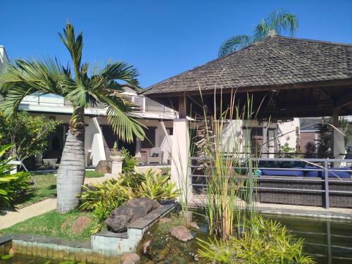 Κήπος έξω από το Hotel Hibiscus