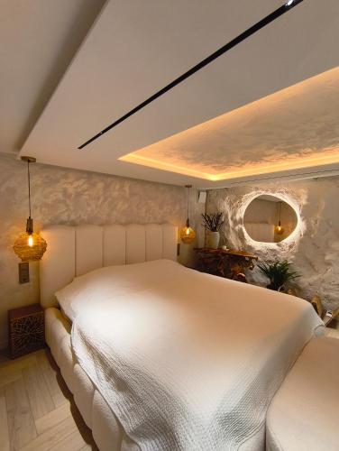 Katil atau katil-katil dalam bilik di LUXURY LOFT with LOVE SEASIDE self check-in