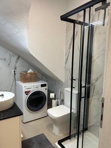 Et badeværelse på Villa Aurora