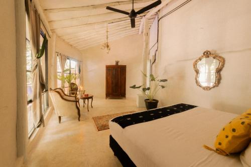Postel nebo postele na pokoji v ubytování Casa Ambar Hotel & Boutique Tulum