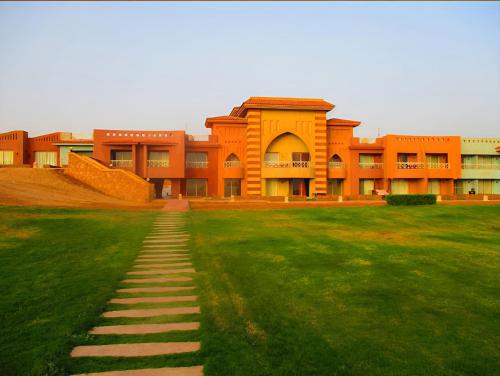 Budova, kde se aparthotel nachází