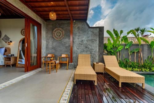 Bazén v ubytování Shankara Villa Ubud nebo v jeho okolí