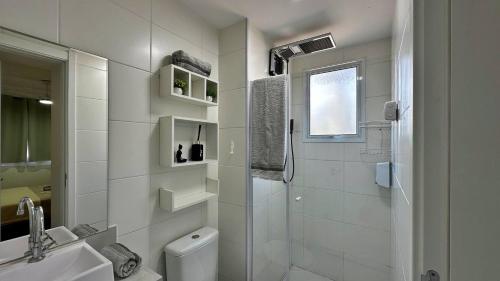 Koupelna v ubytování Apartamento Chácara Sto Antonio
