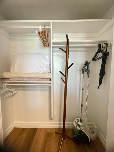 a small room with a small bed in a wall at Entire Cozy Apartment with Share Jacuzzi to Enjoy Amazing Views in Halifax
