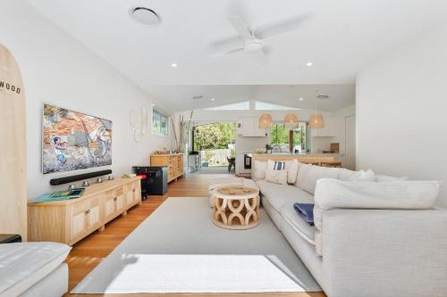 Χώρος καθιστικού στο The Beach Shack