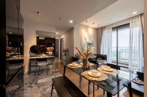 Χώρος καθιστικού στο Lumiere Riverside - Raymond Holm - Luxurious 5-star apartment