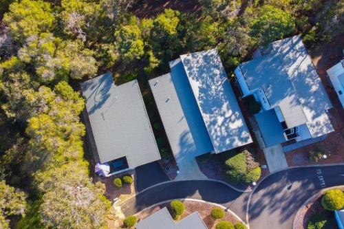 an overhead view of a house and a road at Kiali 3 Cape Villas Dunsborough in Dunsborough