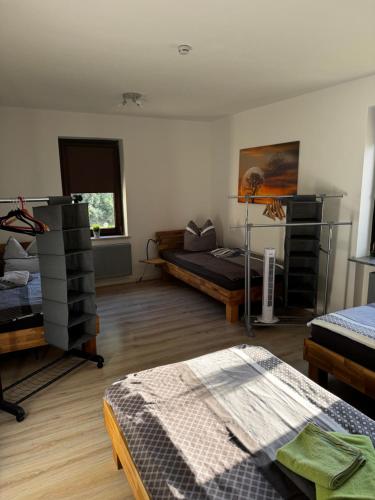 Habitación con 2 camas en Ferienwohnung Distelkamp, en Neuwied