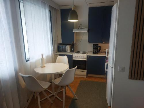 Η κουζίνα ή μικρή κουζίνα στο Peaceful Flat Near Nature & City, Good bus connections to the center & SCV!