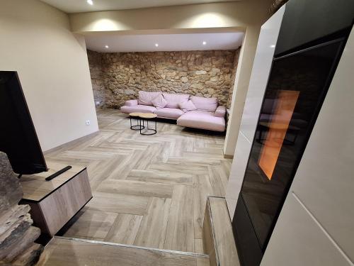 TV a/nebo společenská místnost v ubytování Casa Campecha