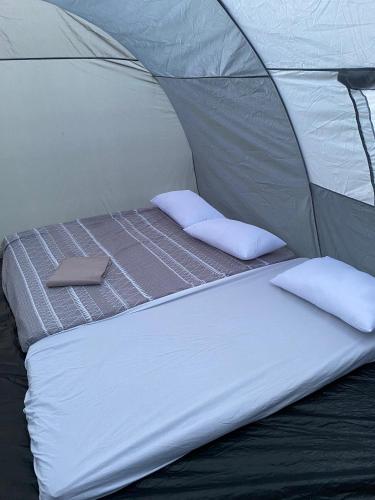 Llit o llits en una habitació de Domaine Bini plèlè