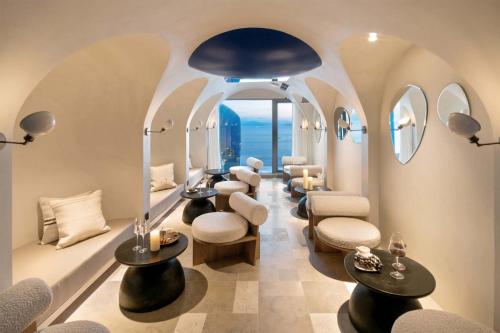 Zona de estar de Miyue Shenzhen Positano Cliff Seaview Beauty Hotel
