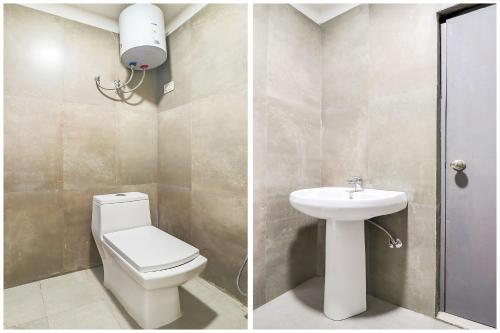 Bilik mandi di Hotel O Basera Homes Jankipuram