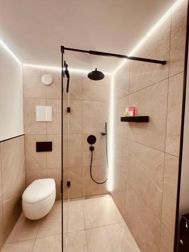 Koupelna v ubytování 2 Zimmer Apartment Sindelfingen Böblingen Calw