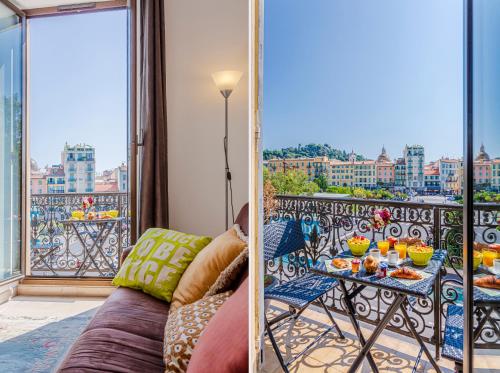 View of the Coulée Verte, the heart of Nice