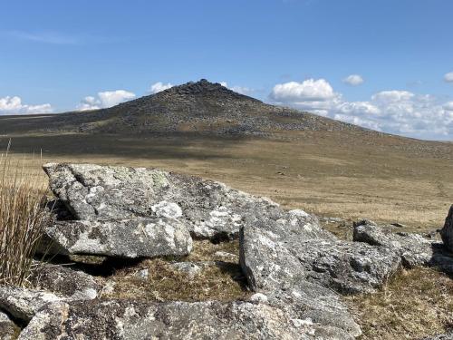 a pile of rocks on top of a hill at Noahs Ark Shepherds Hut in Launceston