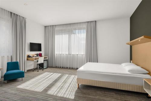 TV a/nebo společenská místnost v ubytování Park Inn By Radisson Budapest