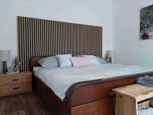 Ένα ή περισσότερα κρεβάτια σε δωμάτιο στο Ferienhaus Walkenstein