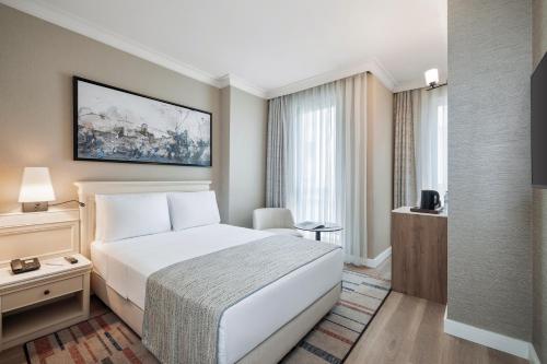 Trendy Room with Queen Size Bed