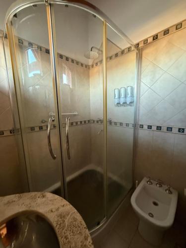 Koupelna v ubytování Takua del Lago