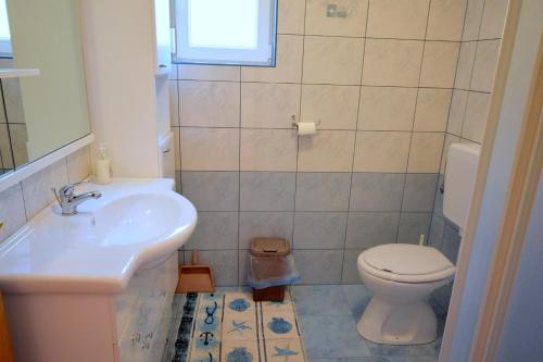 Koupelna v ubytování Apartment Jamb